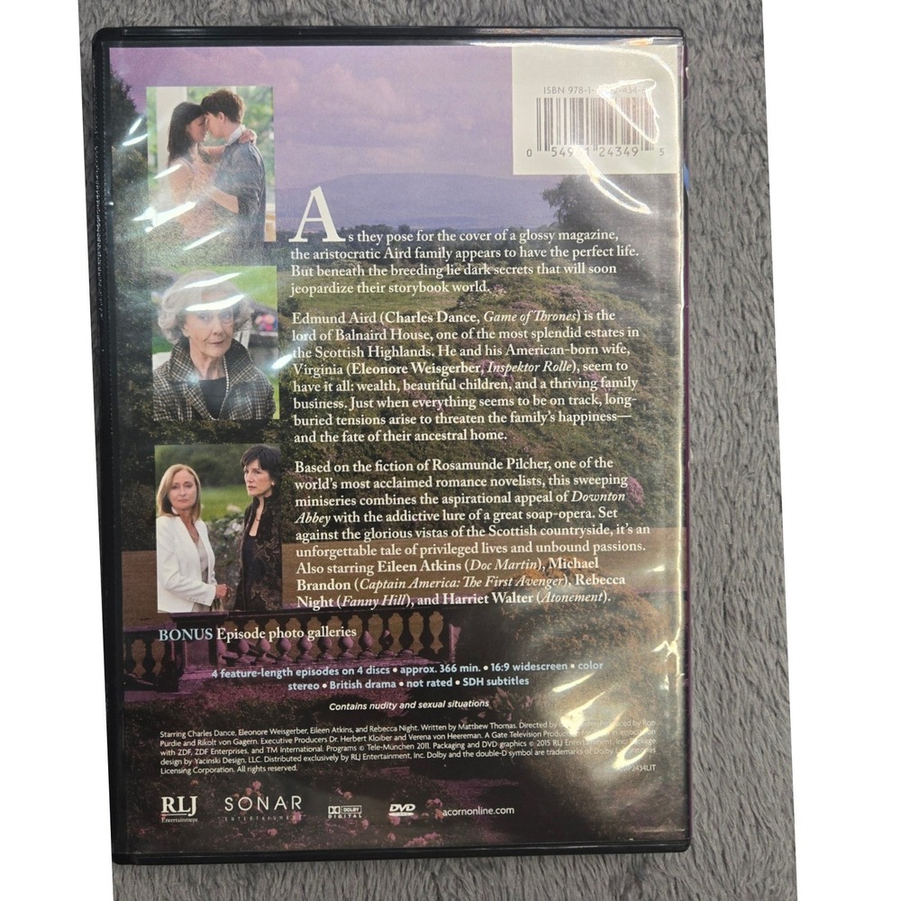 Rosamunde Pilcher Shades of Love 4-Disc Set British Drama Charles Dance Acorn